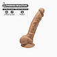Фалоїмітатор Silexd Johnny Caramel Premium Silicone Dildo MODEL 1 size 7", 18,5х3,8 см., фото 2