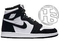 Женские кроссовки Air Jordan 1 Retro High Twist Black White (с мехом) CD0461-007