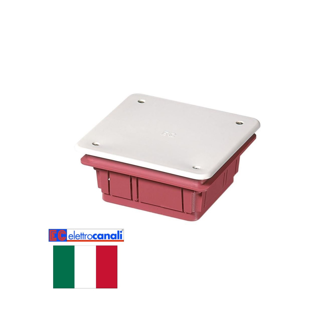 Коробка розподільна IP40 92x92x45 Elettrocanali EC350C1 (вбудована)