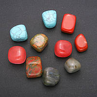 Натуральний камінь асорті галотка 18х22мм (+-) фасування 100 грамів фасування 100 грамів купити біжутерію дешево гуртом в інтернеті