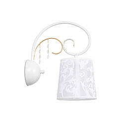 Бра класичне з абажуром та кришталевими підвісками