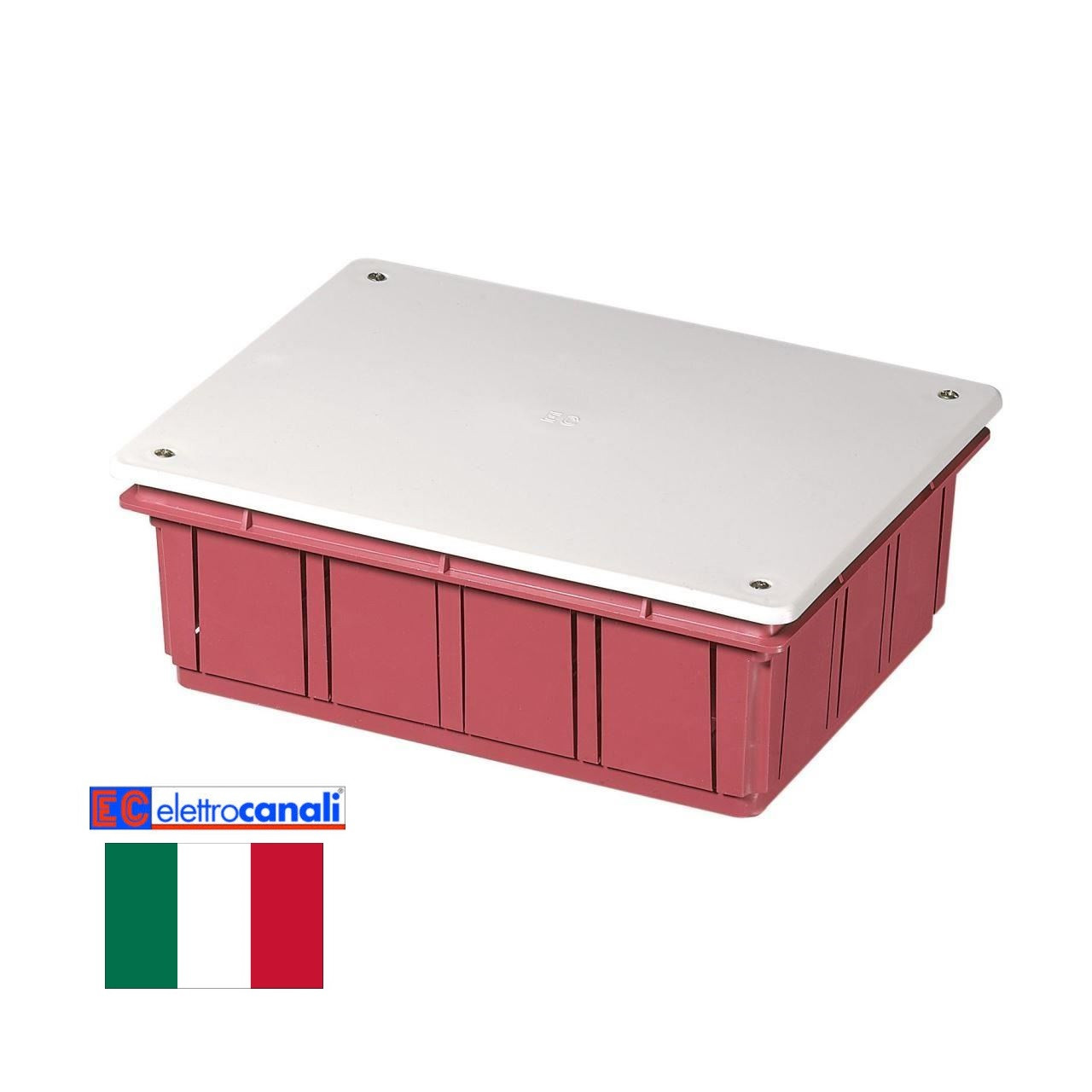 Коробка розподільна IP40 196x152x70 Elettrocanali EC350C6 (вбудована)