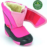 Зимові чоботи Демар-Demar DOGGY дівчинці фіолетові та рожеві, фото 7
