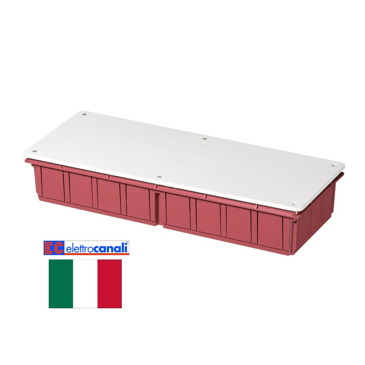 Коробка розподільна IP40 392x152x70 Elettrocanali EC350C8 (вбудована)