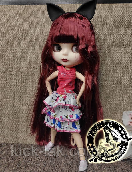 Шарнирная кукла Блайз (Айси) каштановые волосы и набор кистей + подарки (ушки, костюм и кроссовки) - фото 3 - id-p1277566819