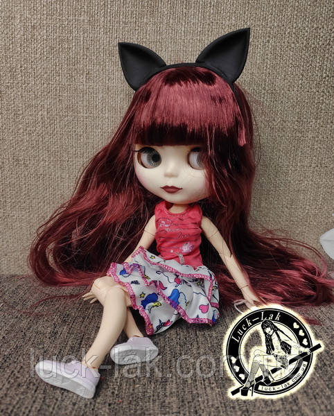Шарнирная кукла Блайз (Айси) каштановые волосы и набор кистей + подарки (ушки, костюм и кроссовки) - фото 4 - id-p1277566819