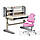 Комплект для дівчинки👧 парта-трансформер Fundesk Amico Grey + ортопедичне крісло FunDesk Bravo Pink, фото 10
