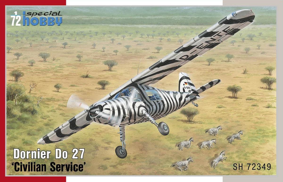 Пластикова модель 1/72 Special hobby 72349 Німецький літак Dornier Do 27 "Civilian Service"
