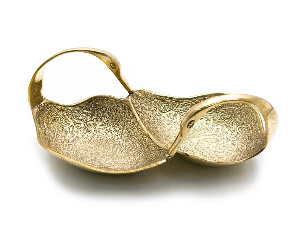 Мінажниця "Лебеді" бронза 18,5х7,5х9см (1719)