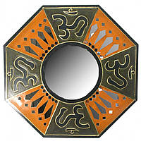 Зеркало декоративное ShamanShop мозаичное "ОМ" (d-50 cм)