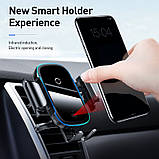 Держатель BASEUS Auto Lock Light Electric Holder with Wireless Charger 15W (WXHW03-01), фото 3