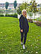 Велюровий костюм жіночий худі + лосини чорний, фото 2