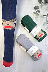 ОПТОМ Колготки махрові з оленем (52-62 / 0-3 міс.)  Pier Lone 8681788352493