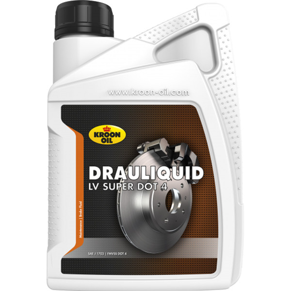 Гальмівна рідина KROON OIL DRAULIQUID-LV SUPER DOT 4 1 л (KL33820)