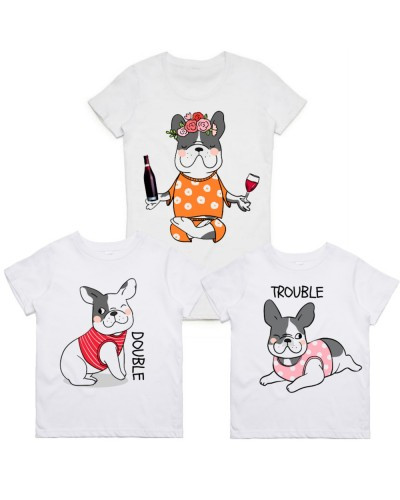 Футболки Фемілі Лук Family Look для всієї родини "Original, double, trouble" Push IT