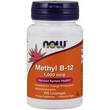 Вітаміни NOW Foods Methyl B-12 1000 mcg 100 Lozenges