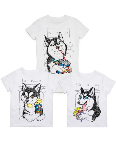 Футболки Фемілі Лук Family Look для всієї родини "Вовки" Push IT