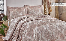 Покривало Hanibaba атлас 240х260 gardenia kestane chestnut