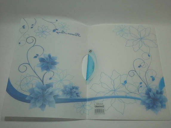Канц Centrum Папка А4 бік.затискач. "Flower Story" кол. асорт. 84135, фото 4