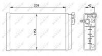 Радиатор печки NRF NRF 58640
