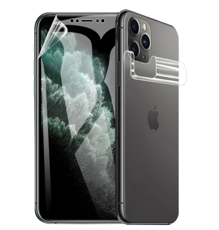 Гідрогелева захисна плівка на телефон iPhone 12 Mini Комплект (на екран і на задню кришку)