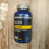 Bodytech BCAA 2-1-1, 200 caps бця 200 капс амінокислоти