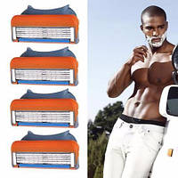 Універсальні Змінні леза касети для станка бритви Gillette Fusion. Леза для бритви Ф'южн