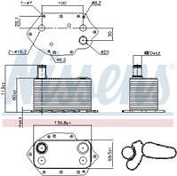 Nissens 90905 масляный охладитель