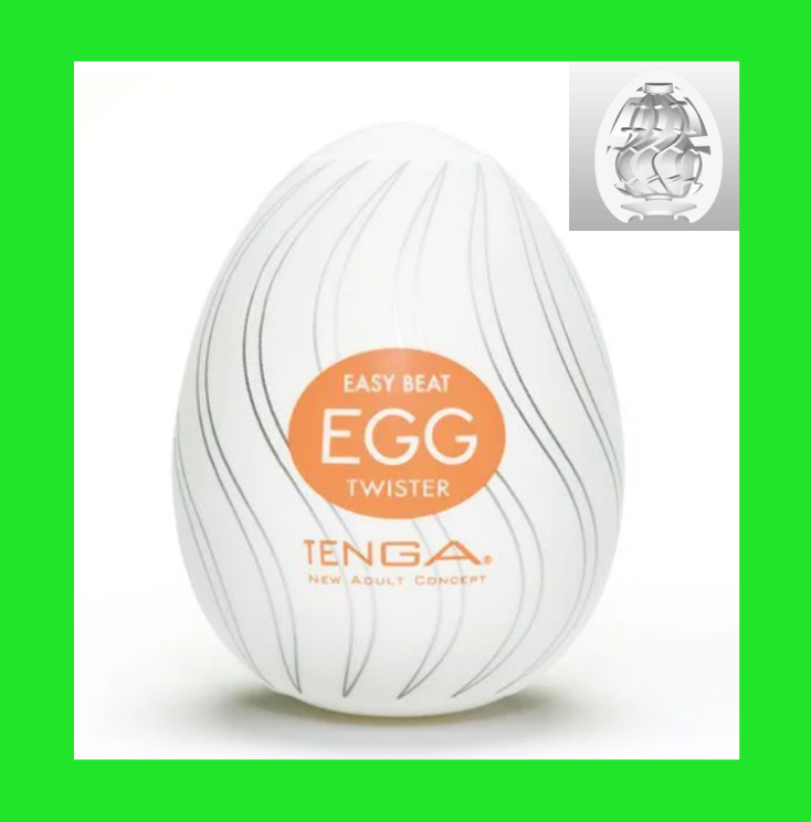 Чоловічий мастурбатор, синтетична іграшка мастурбатор яйце Tenga Egg Twister (Твістер)++ + Подарунок, фото 1