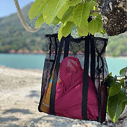 Сумка шоппер для пляжу ORGANIZE (чорний)