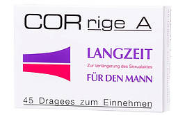 Засіб для природної підтримки чоловічої сили та витривалості Milan CORrige A Dragees, 45 шт.