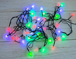 Новорічна світлодіодна гірлянда 5.7 м Xmas 40P T1 "Сніжинки" led гірлянда на ялинку з доставкою по Україні
