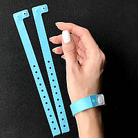 Виниловые контрольные браслеты на руку одноразовый пластиковый браслет для контроля Голубой
