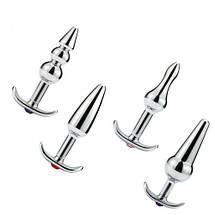 Анальна пробка сталева якір для початківців зручна ICE HOOK 4 Model A металева, фото 4