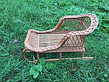 Санки дитячі плетені з лози, фото 7