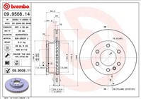 BREMBO 09.9508.11 тормозной диск