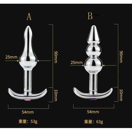 Анальна пробка сталева якір для початківців зручна ICE HOOK 4 Model A металева, фото 2