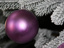 Куля новорічна фіолетова мікс D 3см (30мм)