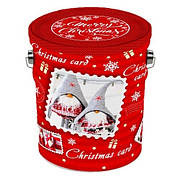 Новогоднее ведёрко из жести Скандинавские гномы, до 1200г, от 1 штуки