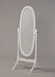 (Уцінений товар) Дзеркало обертове (дерево біле) MS-8007-WT