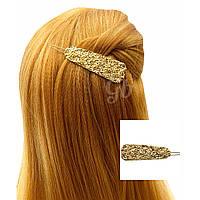 Заколка для волос "MIU miu" золотая