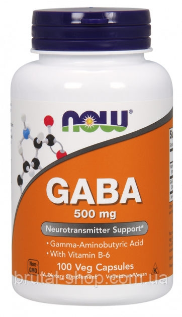 Now Foods GABA-500mg (100Vcaps)