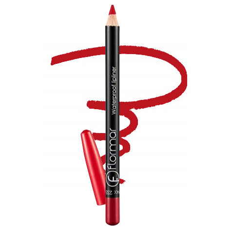 Олівець для губ водостійкий Flormar Waterpoof Lipliner № 233 Dramatteic Red (Червоний), фото 1