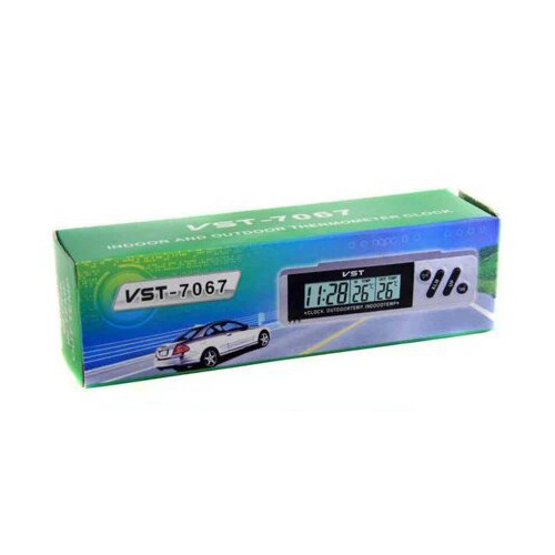 Электронные автомобильные часы VST 7067 с подсветкой Black (av167-LVR) - фото 3 - id-p1278099832