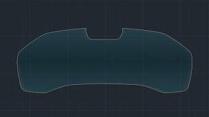 Захисне гібридне скло на приладову панель з камерою 13.9" MATT BMW 8 / M8 2018 -