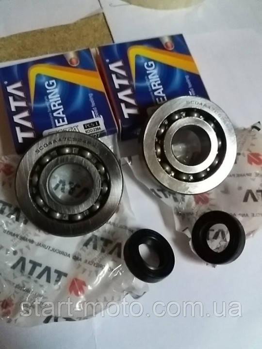 Honda Tact AF24 Dio AF18 Підшипники колінвала 20х52х12мм (+сальники) фірма ТАТА TAIWAN, фото 1