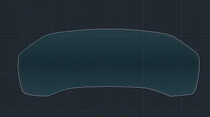 Захисне гібридне скло на приладову панель без камери 14" MATT BMW 8 / M8 2018 -