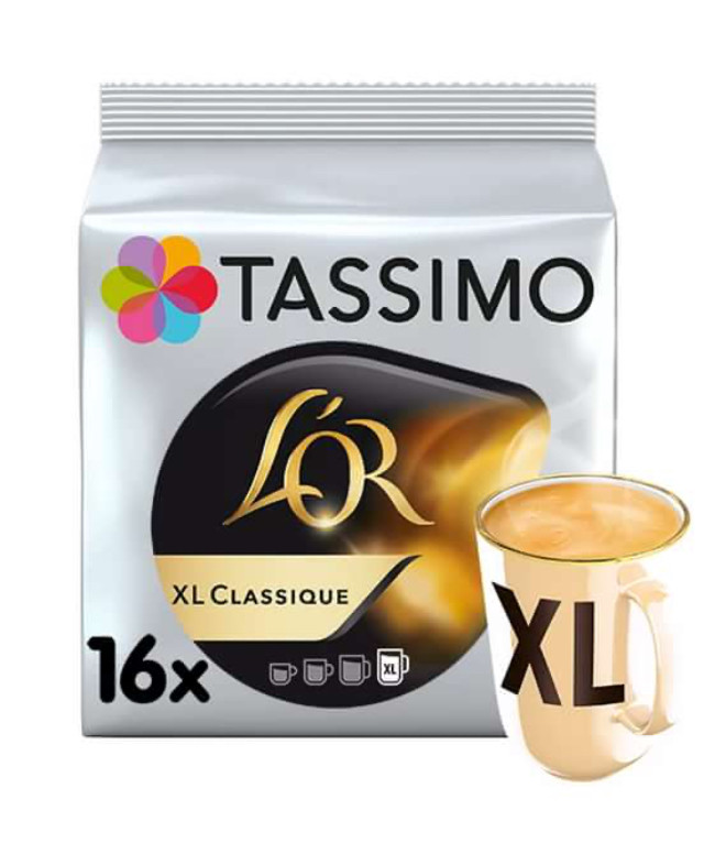 Кава в капсулах Tassimo L'or Classique XL 16 порцій. Німеччина Тассімо