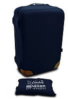 Чохол на валізу дайвинг M темно-синій