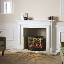 Підлоговий декоративний електрокамін з 5d ефектом Dimplex Opti-V Volterra wf кімнатний електричний камін, фото 4